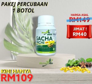 Percubaan 1 Botol Sacha Inchi